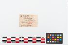 Etikett zu Bronzebrillenfibel (NHMW-PRAE-024633)